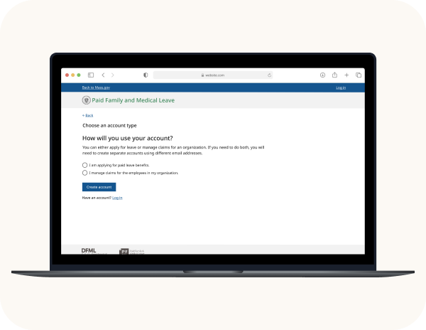 PFML prototype interface